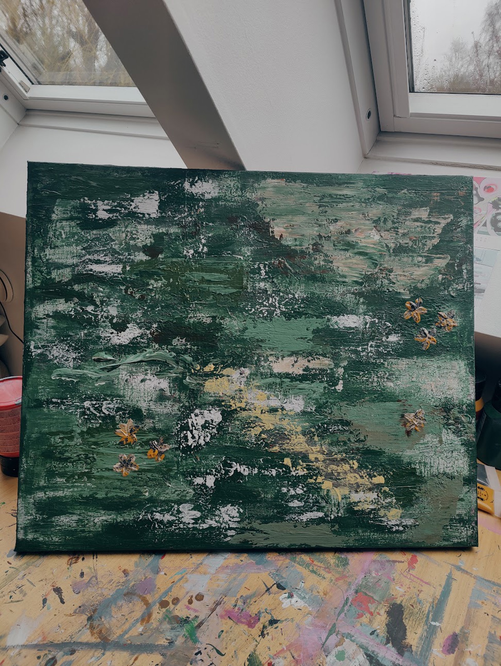 Kunst på mindre lærreder og kunstpapir - billede 5