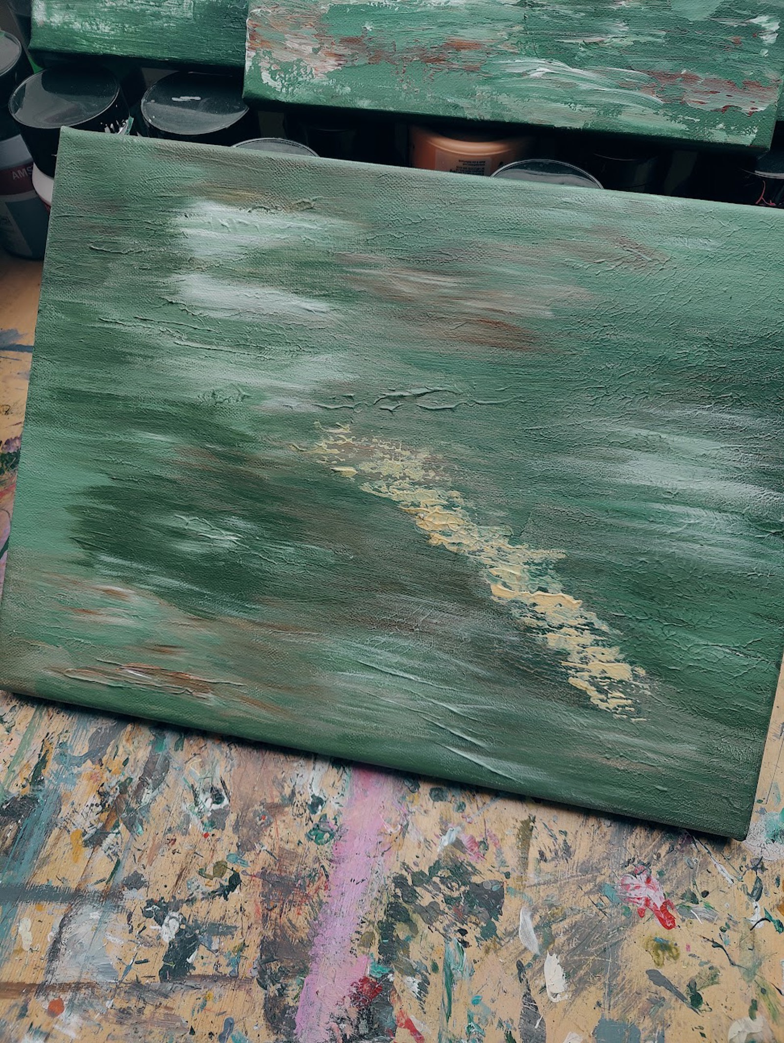 Kunst på mindre lærreder og kunstpapir - billede 8