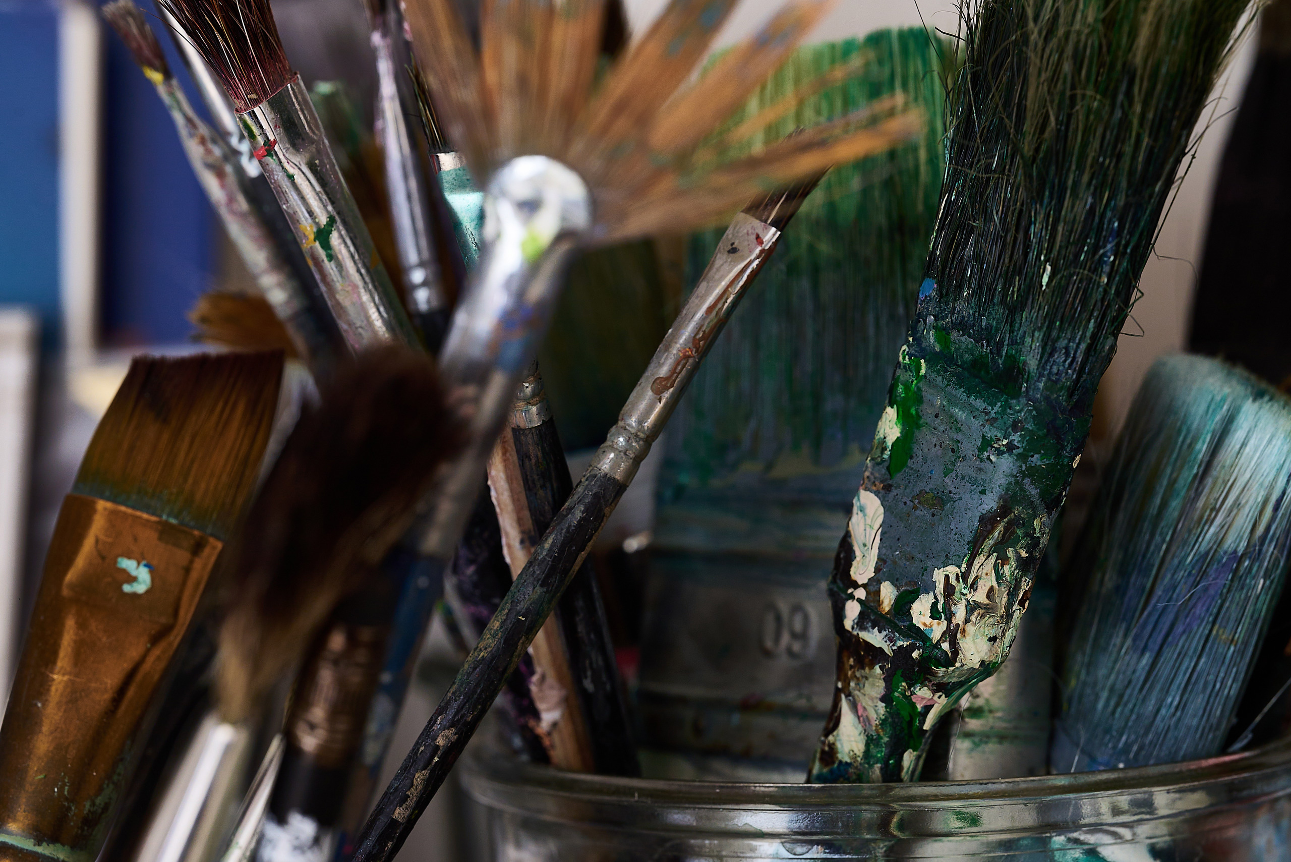 Nogle af mine pensler